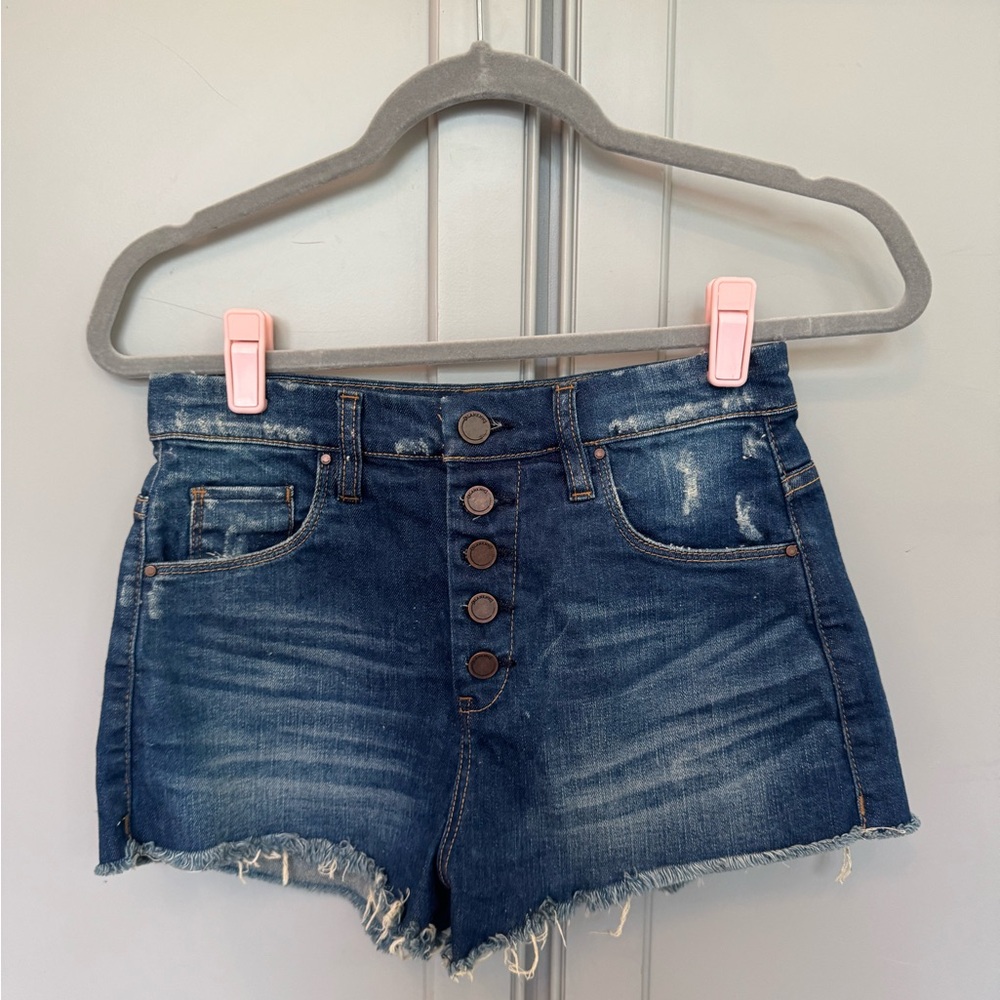Blank NYC denim cutoff shorts with button fly size 26